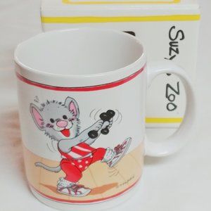 Suzy's Zoo Mug "Tillamook works out" with box